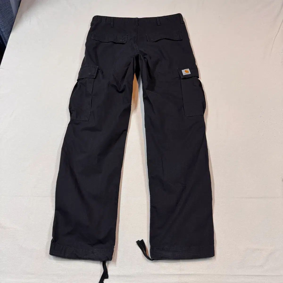 Carhartt カーハート リップストップ ブラック Regular コットン カーゴパンツ パンツ