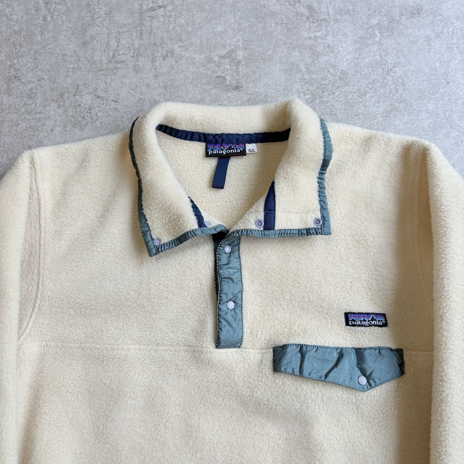 80~90s patagonia Synchilla Snap T Pullover 【 offwhite