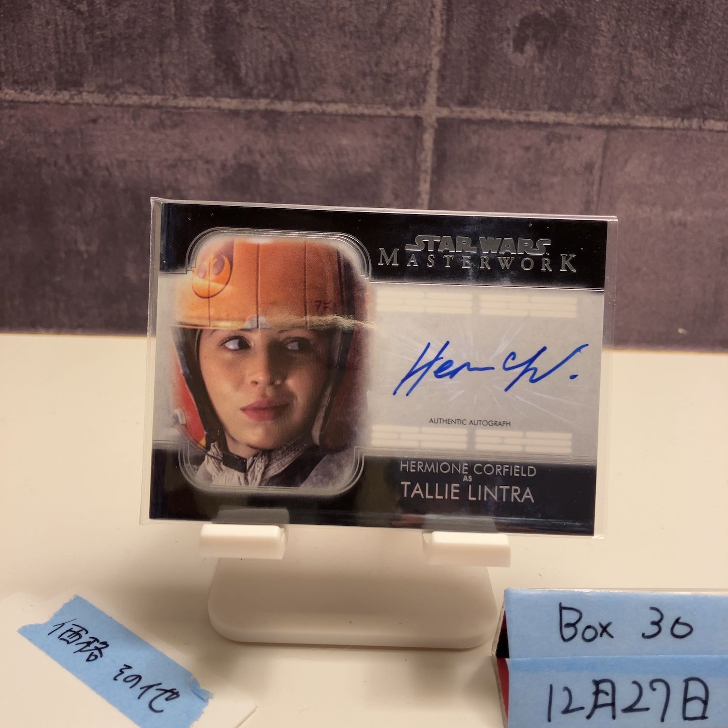 Topps Star Wars Masterwork Hermione Corfield as Tallie Lintra 直筆サインカード カード