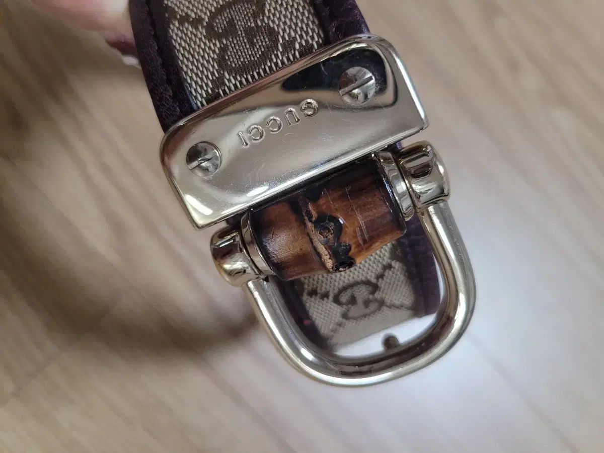 グッチ GG ロゴ 笹ベルト 90