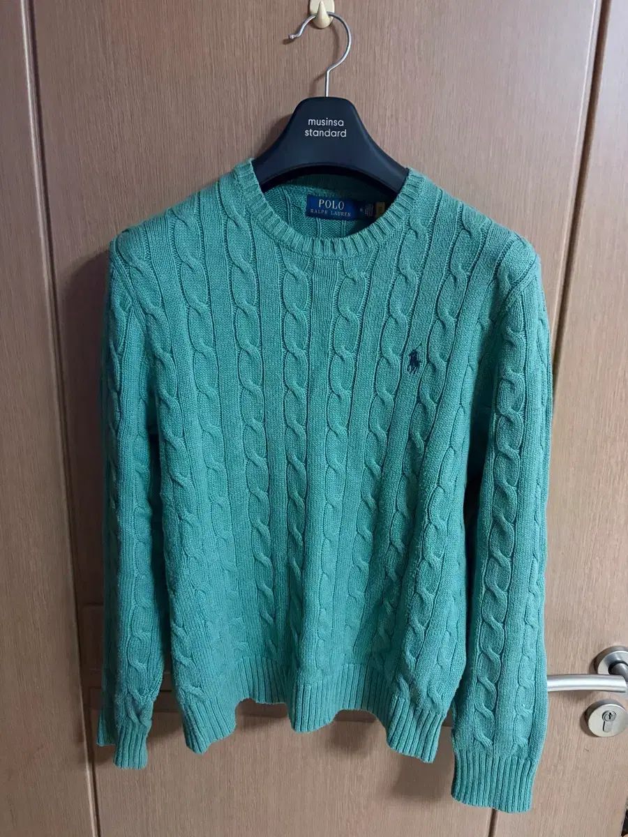ポロラルフローレン ケーブルニット フォレストグリーン M