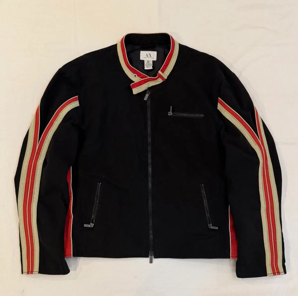 アルマーニ エクスチェンジ ツーウェイ シングルライダースジャケット