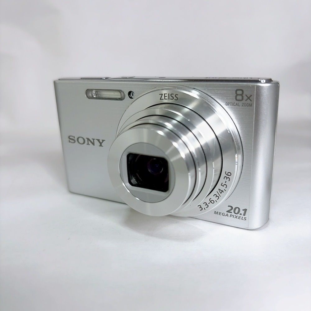 SONY Cyber shot DSC W 830 コンパクトデジタルカメラ シルバー 2010万画素 光学8倍ズーム CCDセンサー 手ブレ補正 動画撮影対応 軽量 コンパクト