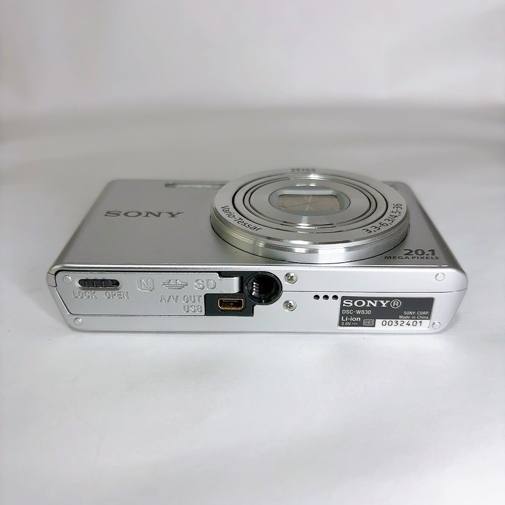極美品】SONY Cyber-shot DSC-W830 コンパクトデジタルカメラ シルバー