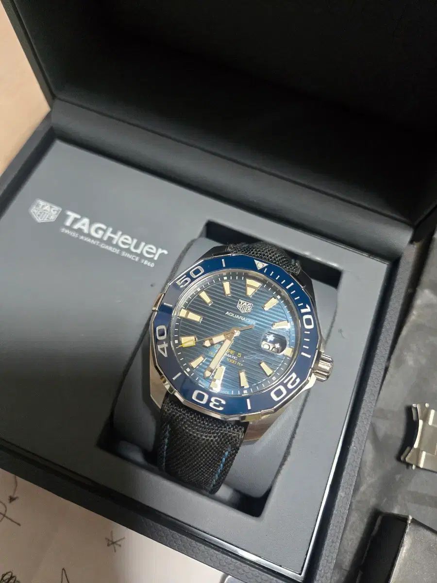 TAG Heuer アクアレーサー キャリバー5 オートマティック 43 mm デニム フルセット