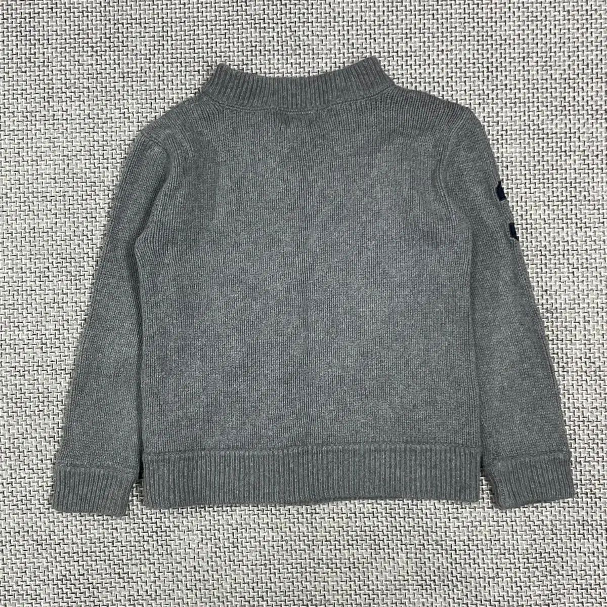 ポロラルフローレン キッズ ニット ジップアップ カーディガン グレー