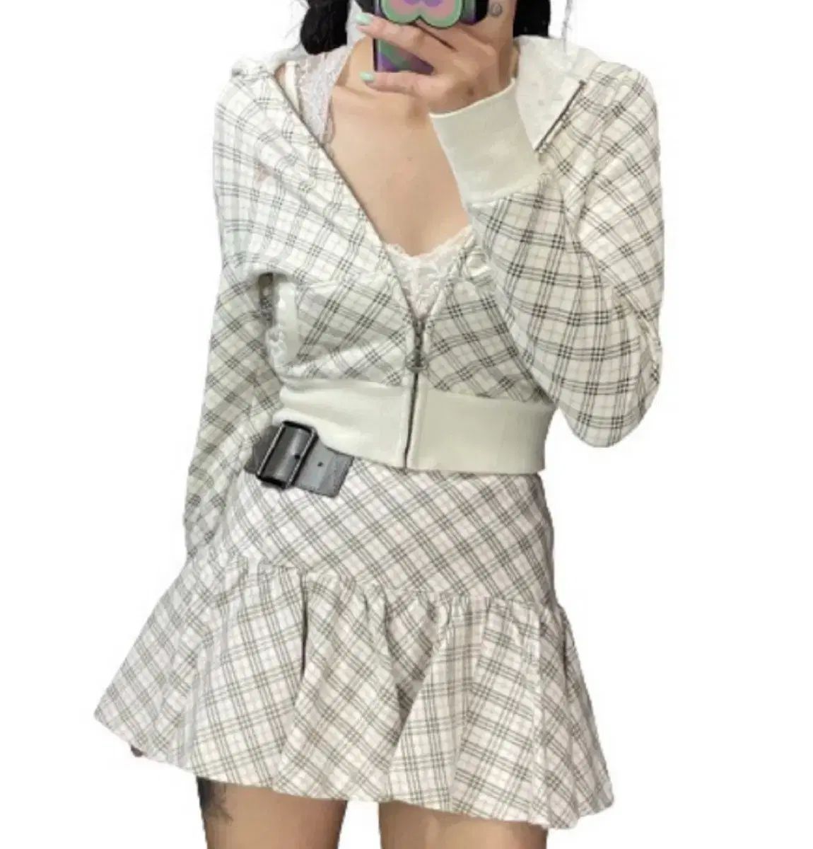 バーバリー ブルーレーベル ノヴァチェック セットアップ