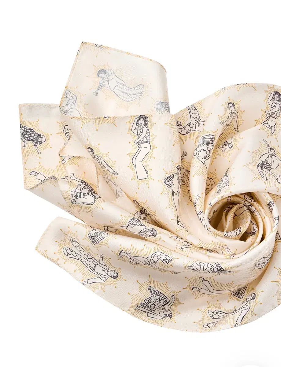  オル ヒップホップジャズ シルクスカーフ s バンダナ スカーフ 小物