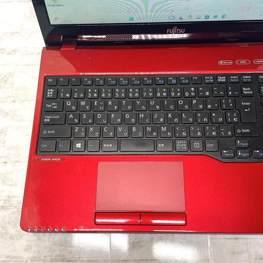 人気色✨ノートパソコン SSD 8GB 15.6型 カメラ 富士通 LIFEBOOK