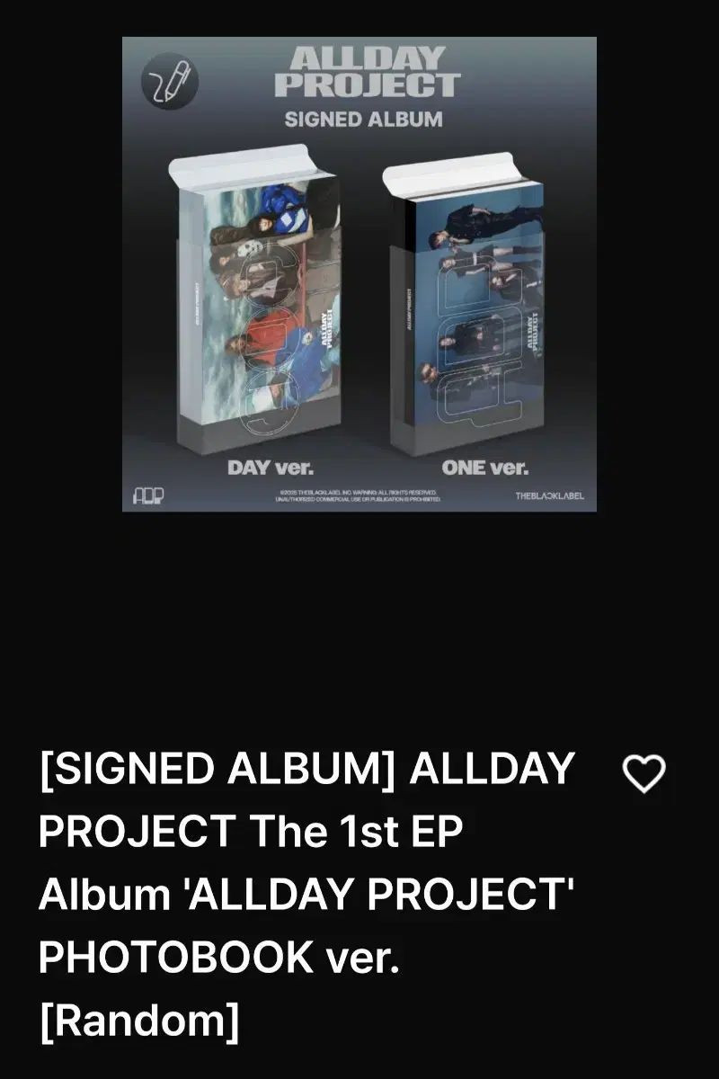 サイン入り オールデプロジェク​ト モデル ポスター ADP オールデプ