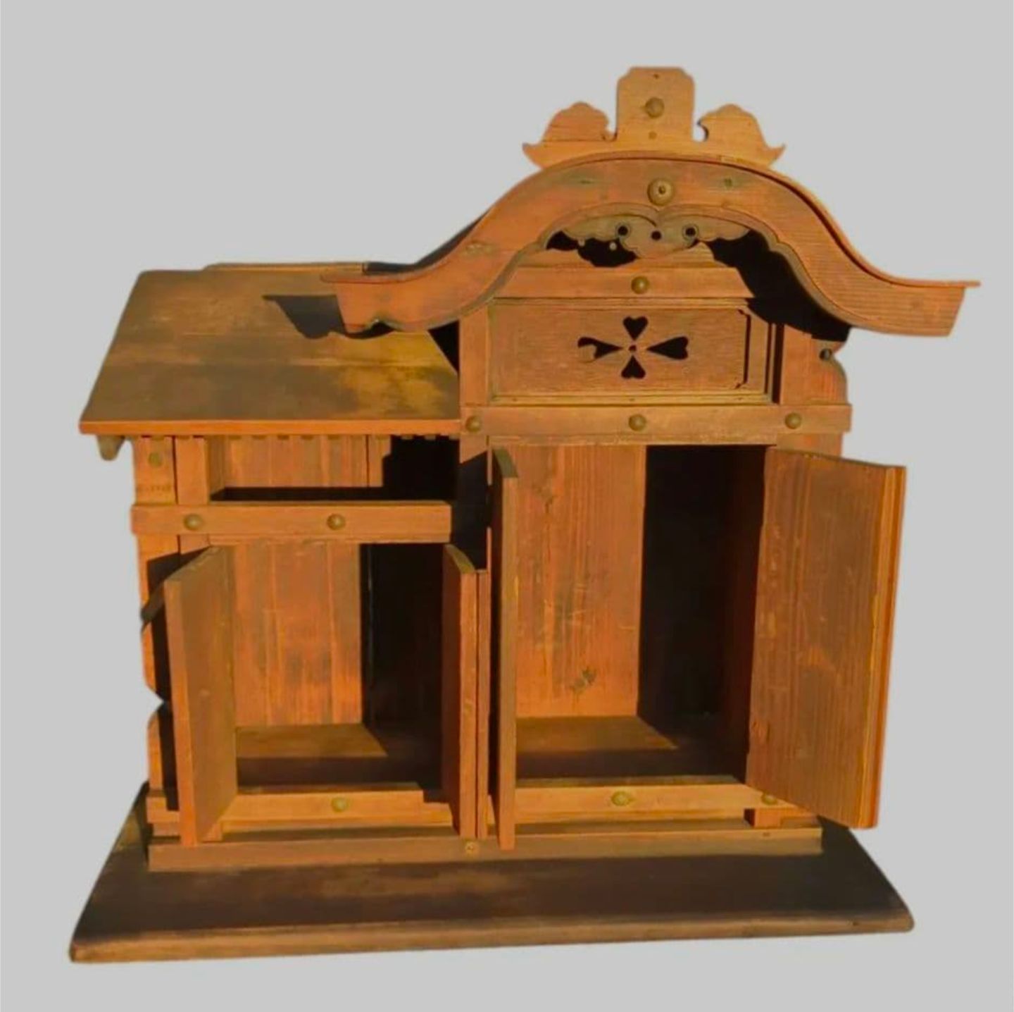 古い 木製 厨子 No.5 金弊 古美術 古道具 アンティーク 京都 初蔵出し品 時代物 厨子 古道具 神具 神棚 【明治 大正 昭和