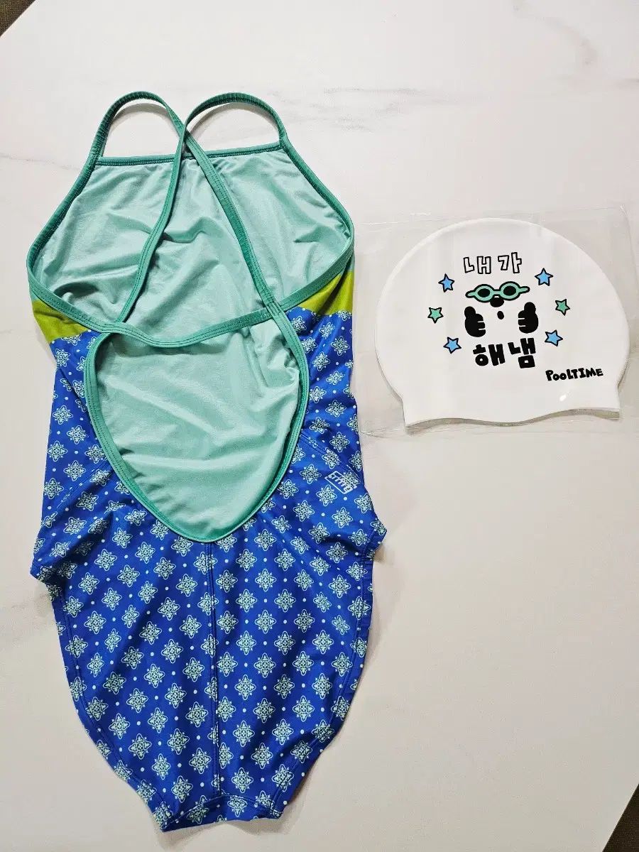 ハピースイミング ノバ M フールTIME 내가해냄 スイミングキャップ