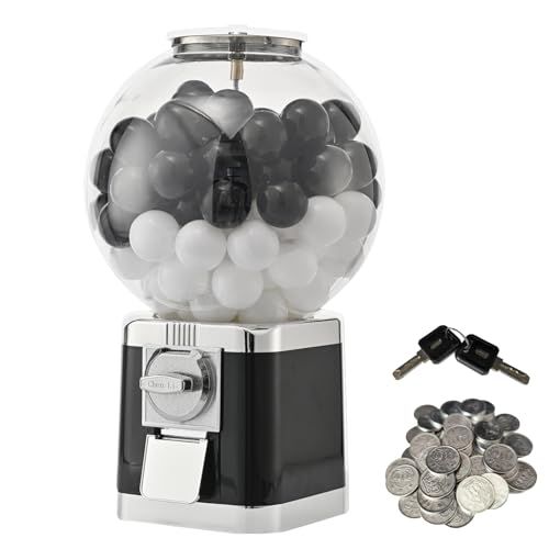 ガチャガチャ 本体 業務用 自宅用 メダル 空カプセル 付き わくわくガチャ ブラック m