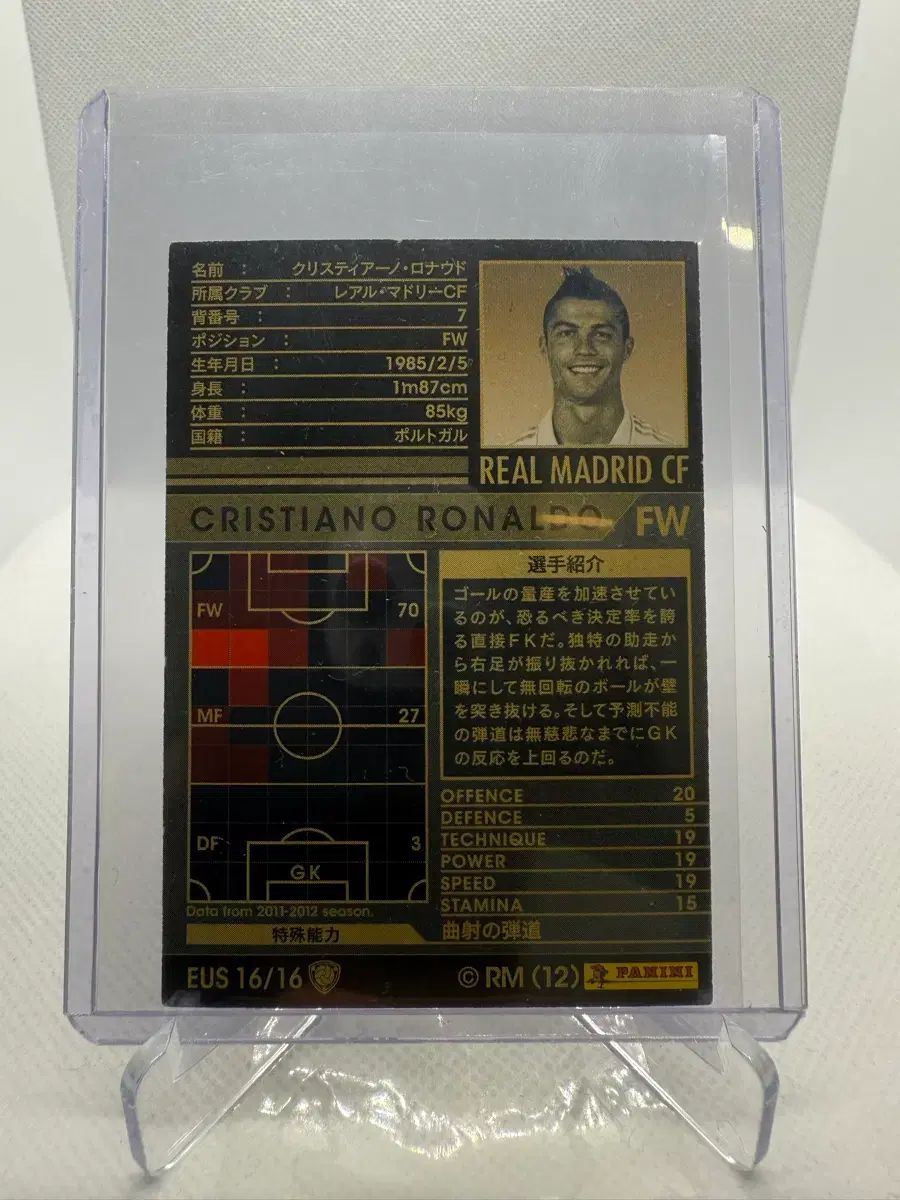 11/12 Panini パニーニ WCCF クリスティアーノ・ロナウド サッカー