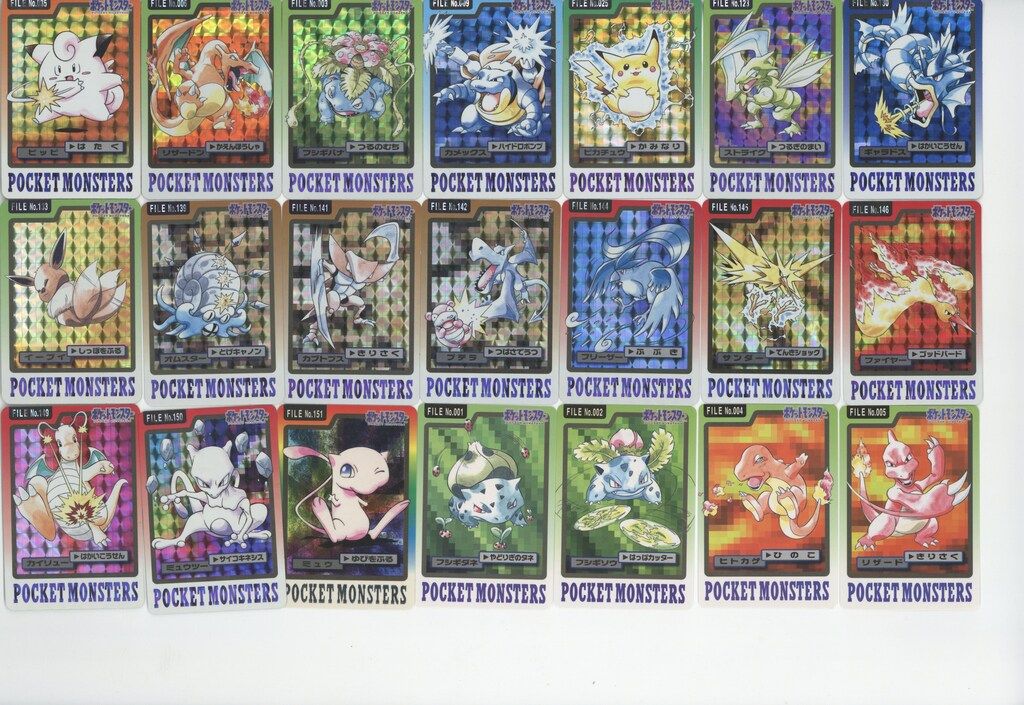 バンダイ ポケモン|本弾 青版 3弾 4弾 1997 青版全151種 1-151 セット