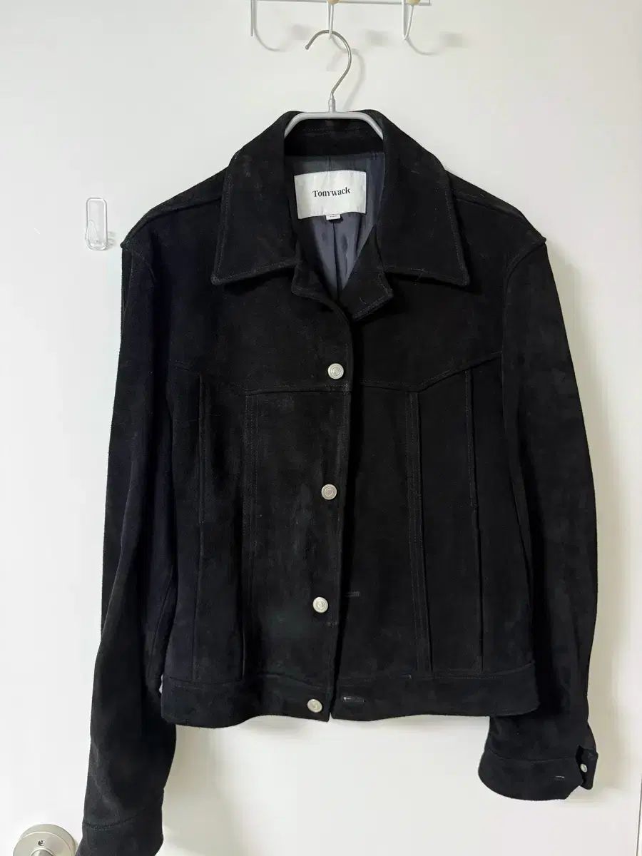 Tonywack ブラック スウェード ジャケット