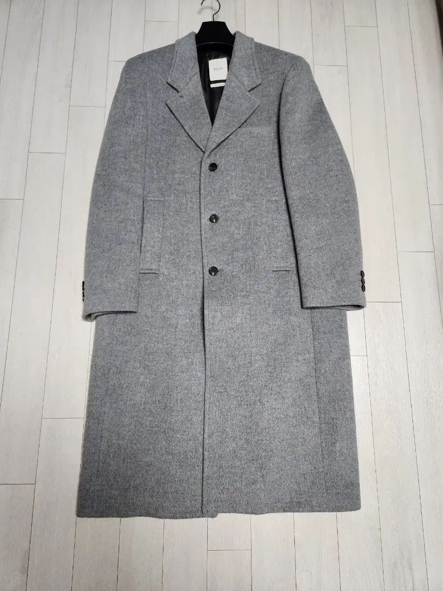 BELIER ベルリエ バーティカル シングルコート メランジ グレー L