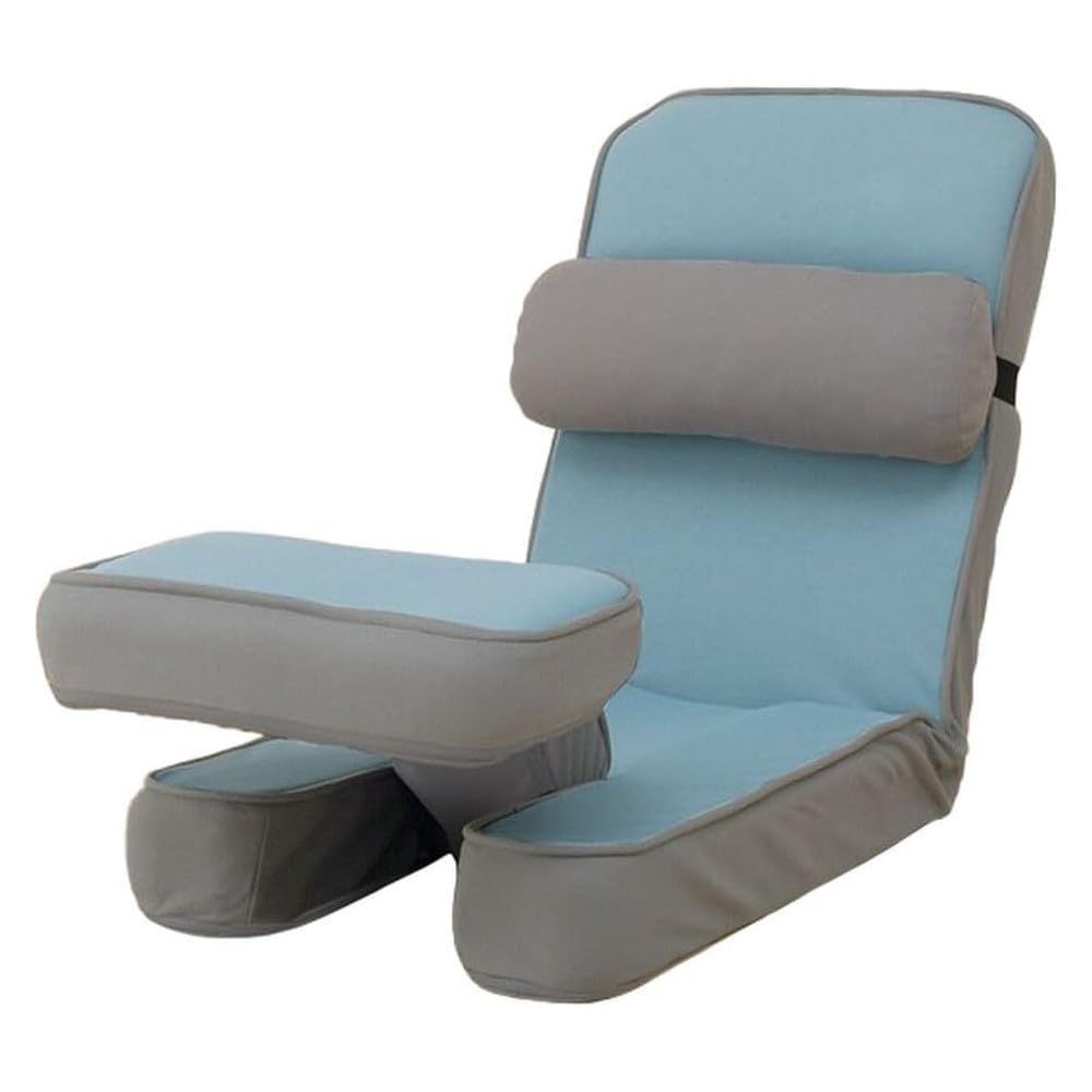 幅49 奥行88 高さ71 cm ライトブルー 5688883 ゲーミング座椅子2 ニトリ NITORI