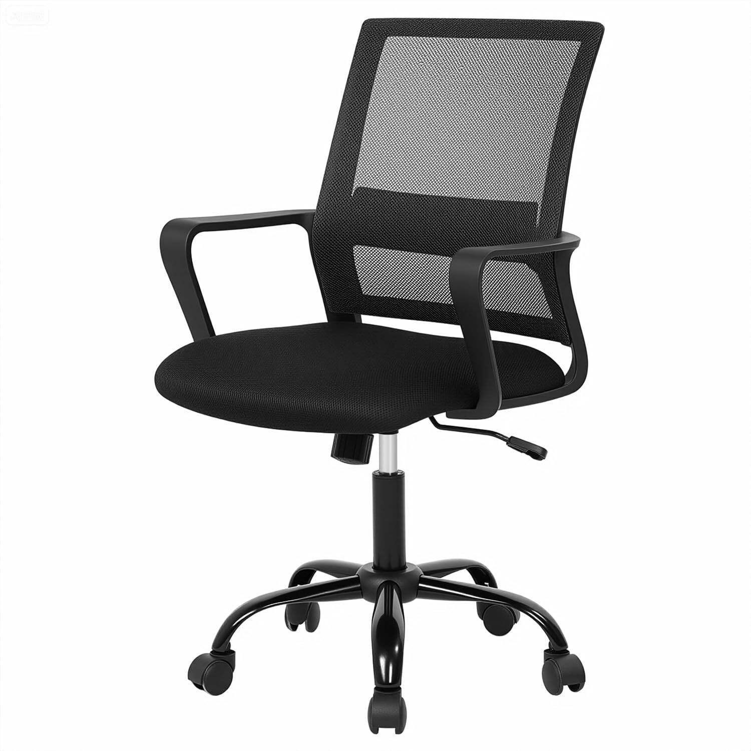 高反発クッション アームレスト 通気性 PU製キャスター付き メッシュ ビジネス 360度回転 パソコン 人間工学 チェア 高さ調整 デスクワーク 125°ロッキング テレワーク 腰サポートバー 事務用 椅子 イス 疲れない 在宅勤務 ひじ掛け 学習