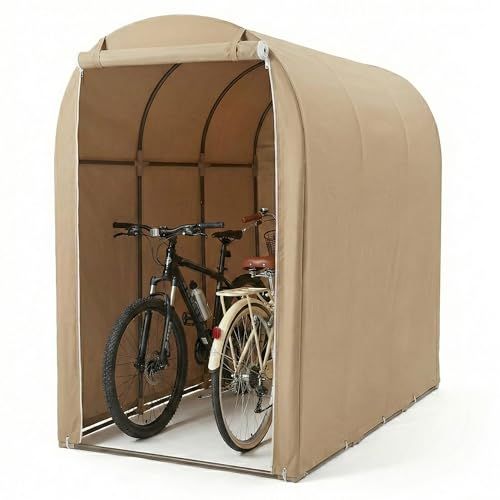 迅速に発送 高耐久シート サイクルハウス 2台用タイプ 自転車置場 サイクルポート マルチハウス SH 01 BJ ベージュ