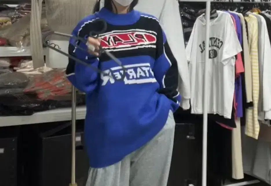男女ユニセックス ボックスニットTシャツ - 新品