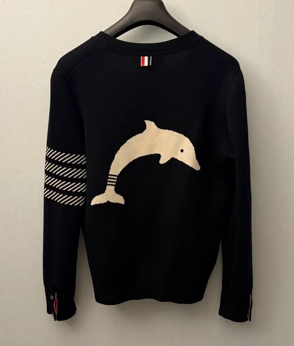 級 トム ブラウン ドルフィン 4線 ネイビー ウール カーディガン