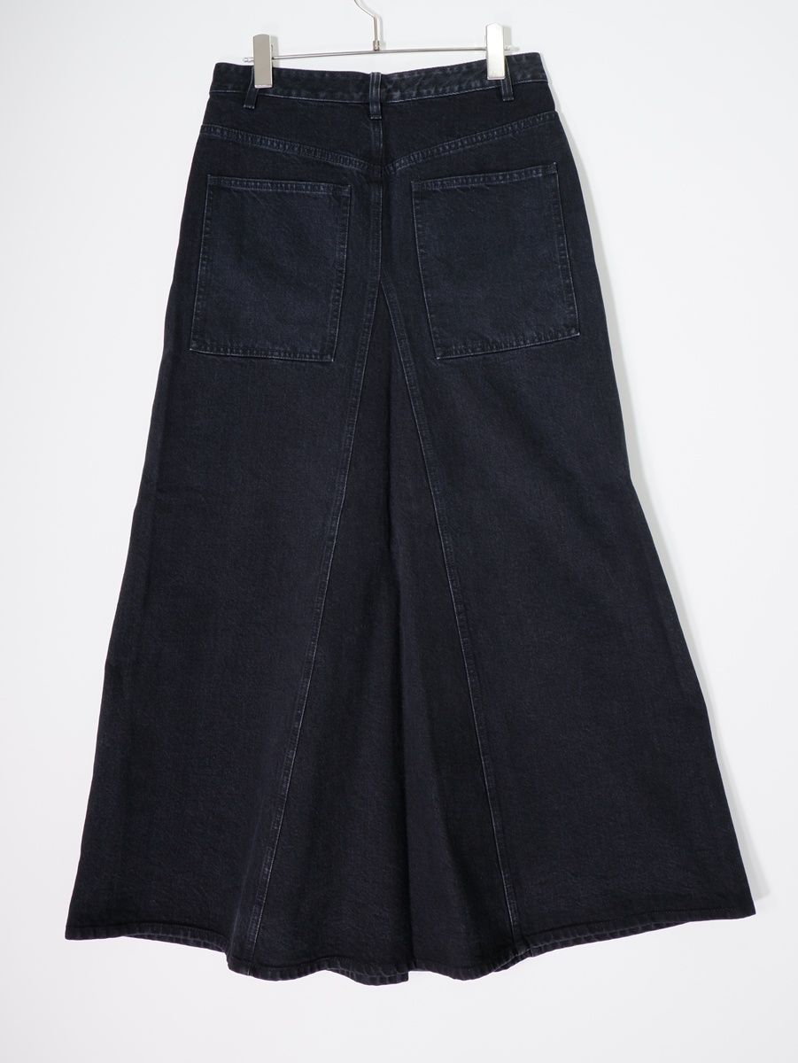 tibiティビ ドゥーズィエムクラス購入2023AW BLACK DENIM GODET マキシ