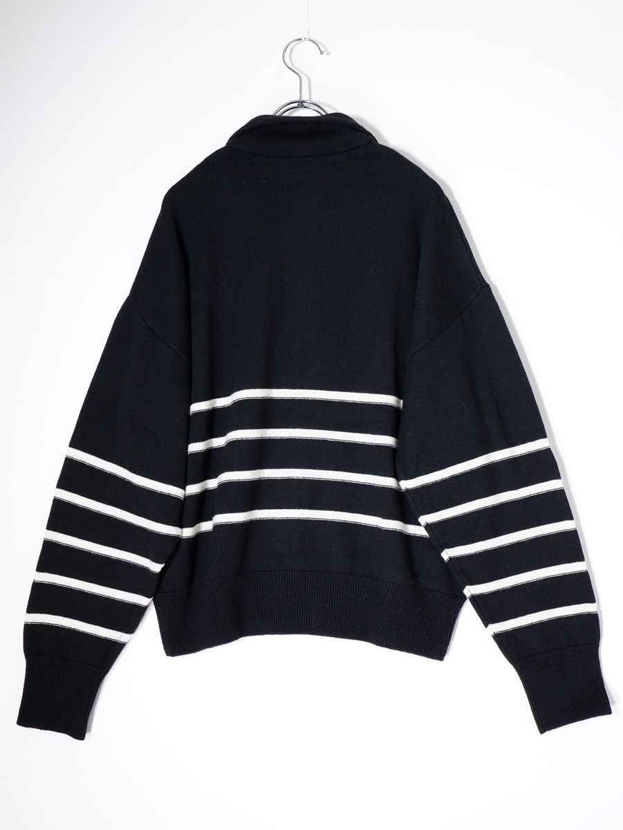 グッドグリーフ アパルトモン取扱い Border Zip Knit TOP 定価2.8万 2023SS L'Appartement アパルトモン GOOD GRIEF グッド