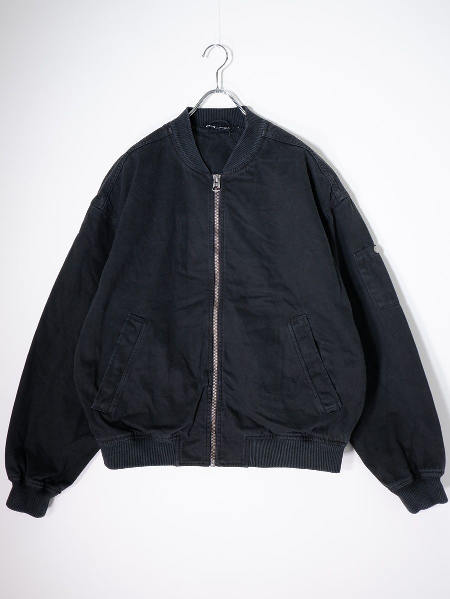 サラ ZARAザラ ブラック コットンボンバージャケット【XL】【MJKA80486