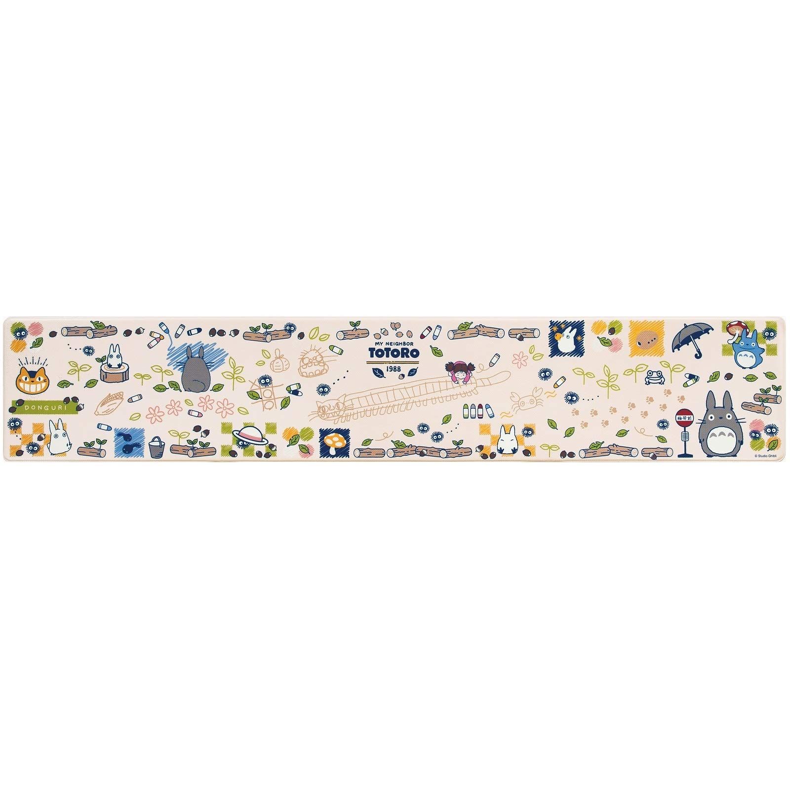 ベージュ 240 cm キャラクター 約45 キッチンマット トトロ PVC totoro 拭ける おえかき ジブリ となりのトトロ 61069 センコー Senko