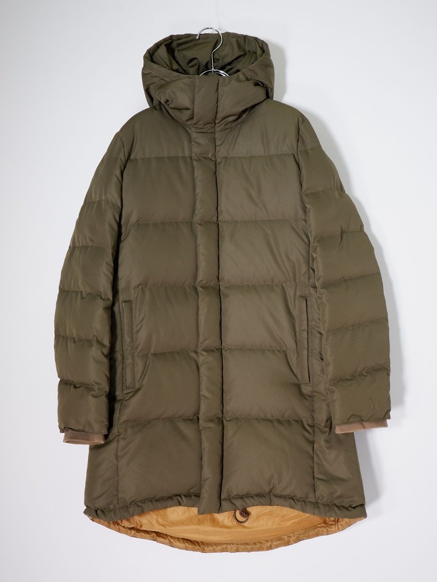 Y sワイズ ヨウジヤマモト ポリエステルフーデッドグースダウンコート ジャケット 1