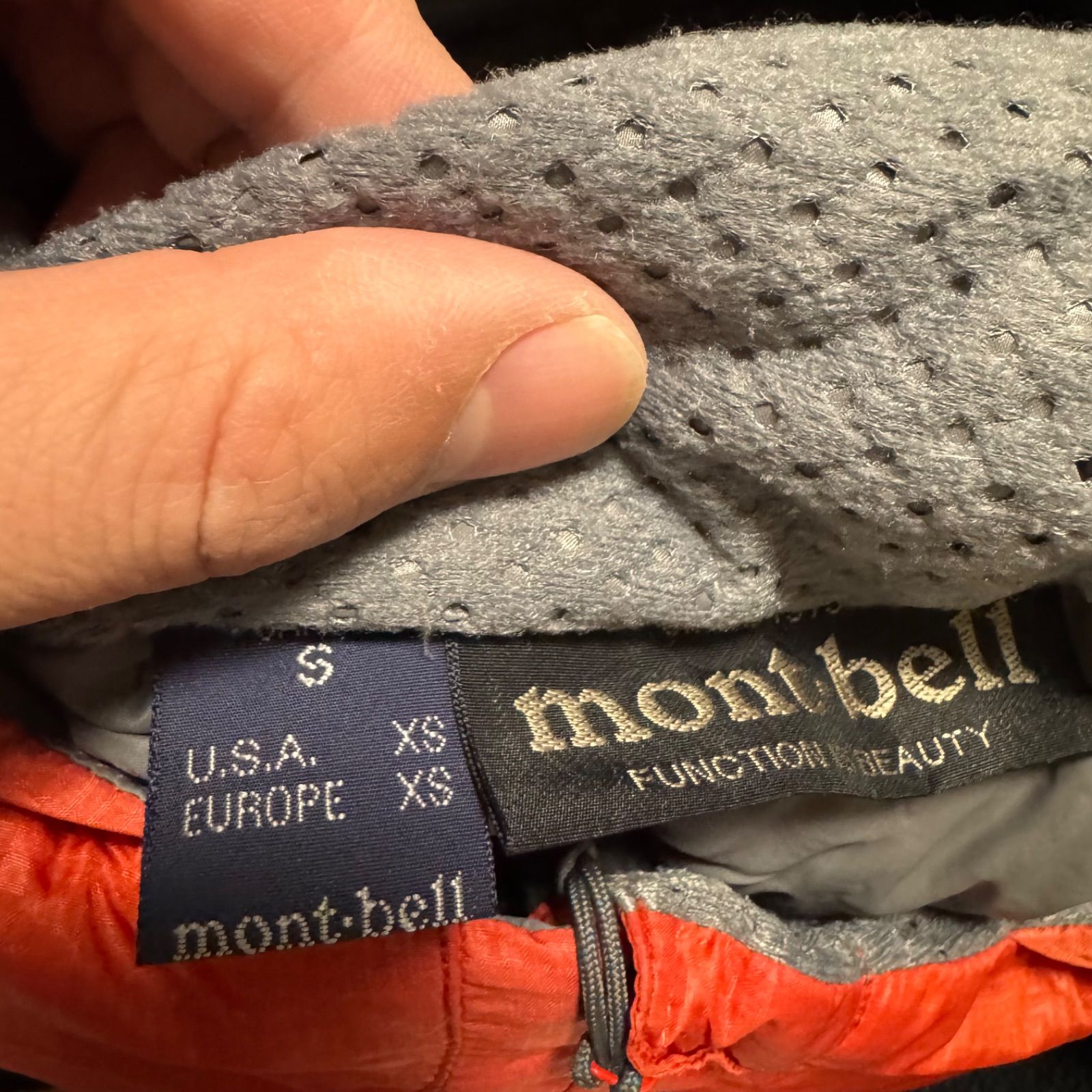 montbell モンベル ライトアルパインダウンジャケット ポップオレンジ 