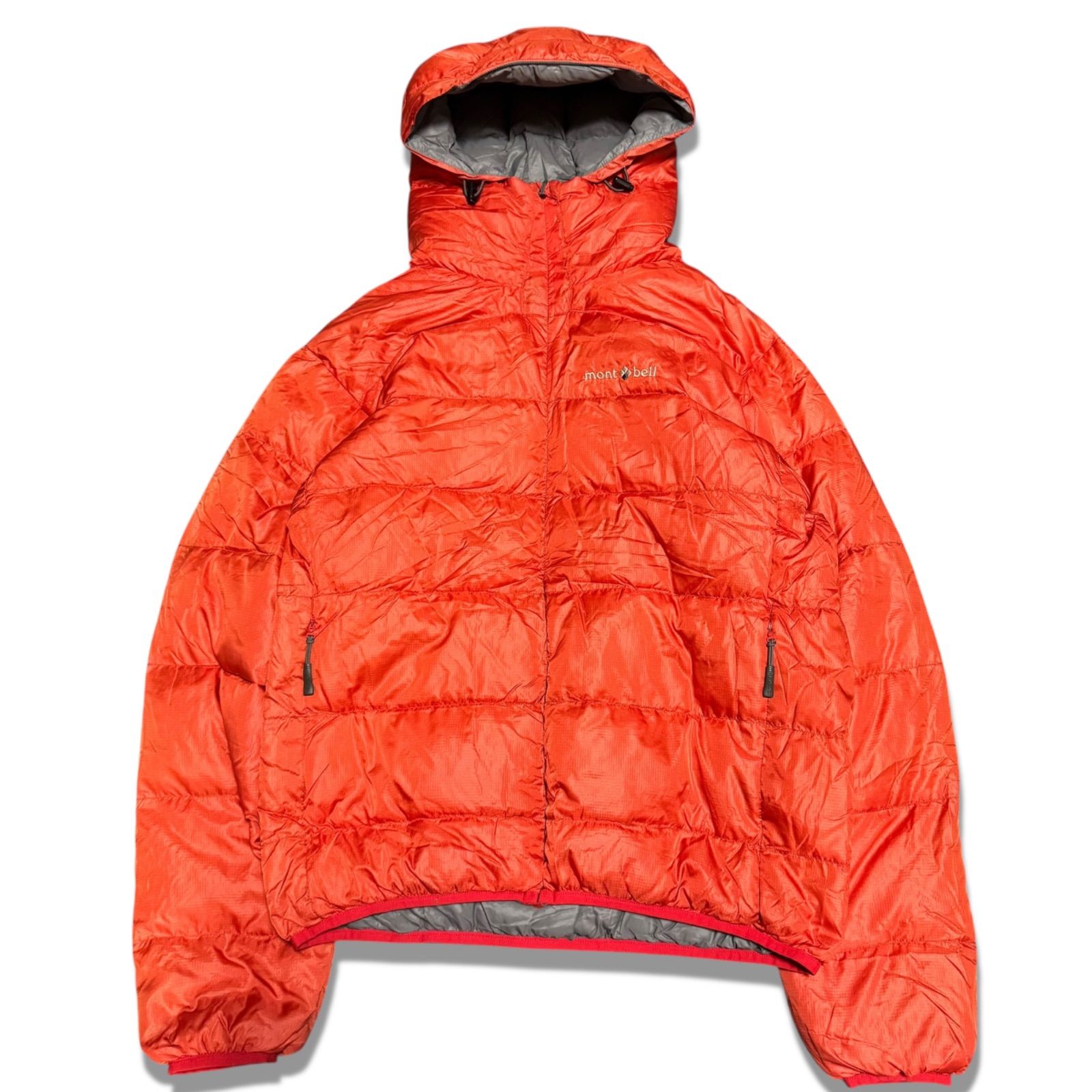 montbell モンベル ライトアルパインダウンジャケット ポップオレンジ メンズ サイズS 800 FP 旧紺タグ