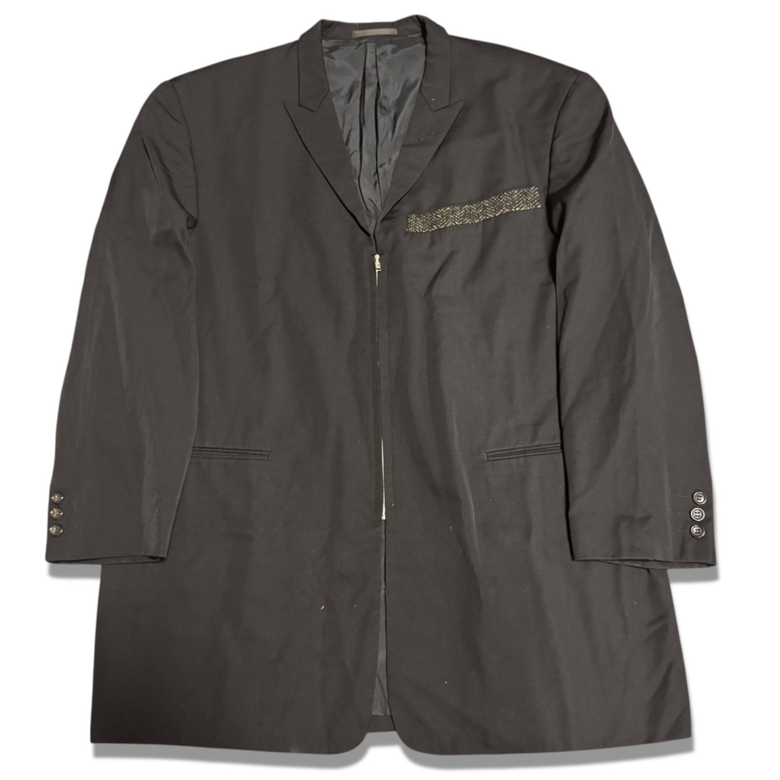 コムデギャルソンオム　中綿入りブルゾン　ジャケット　茶　アーカイブ　田中オム コムデギャルソンオム 中綿入りブルゾン ジャケット 茶 アーカイブ