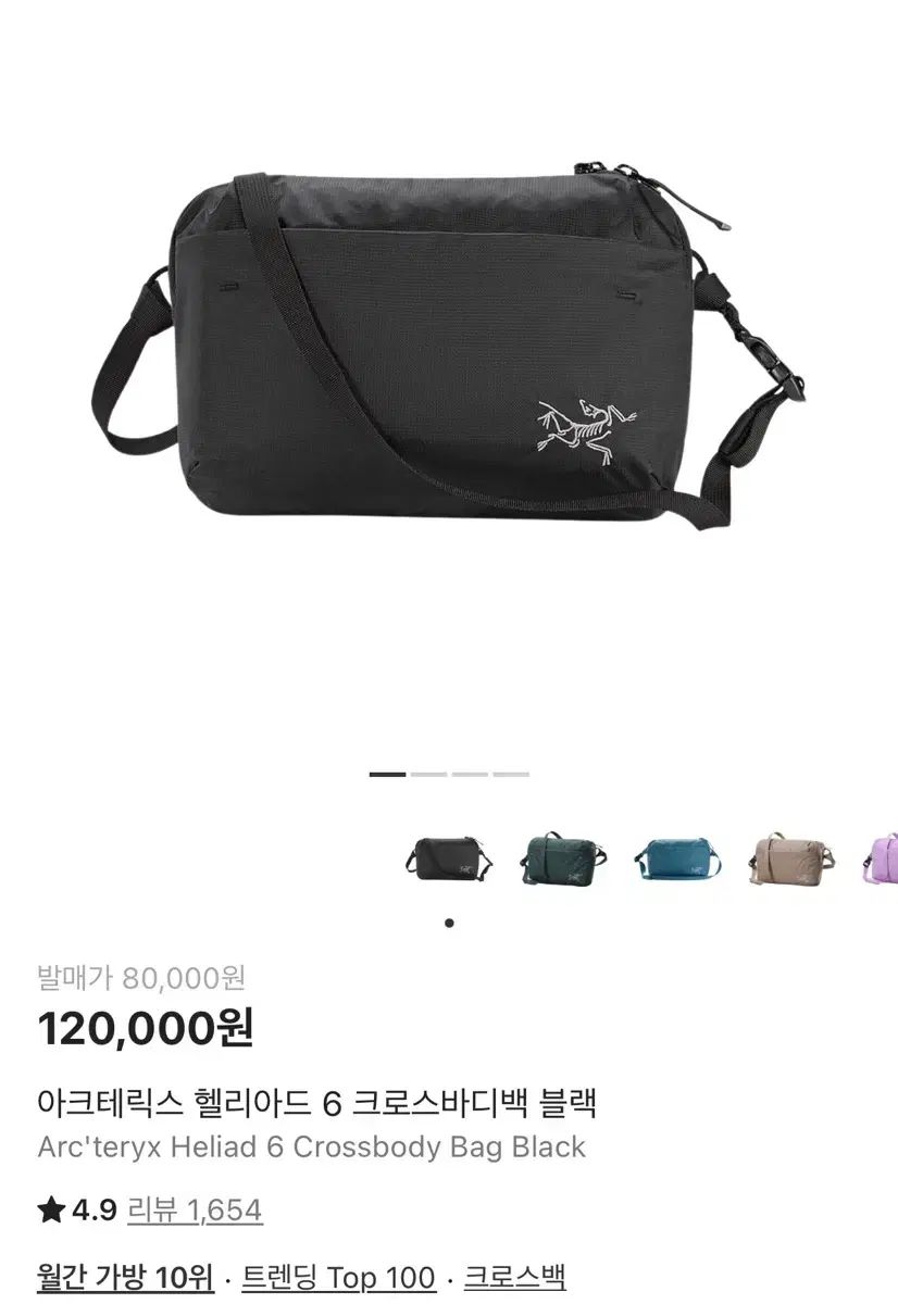 アークテリクス ヒリアド 6 クロスボディーバッグ ブラック - メルカリ