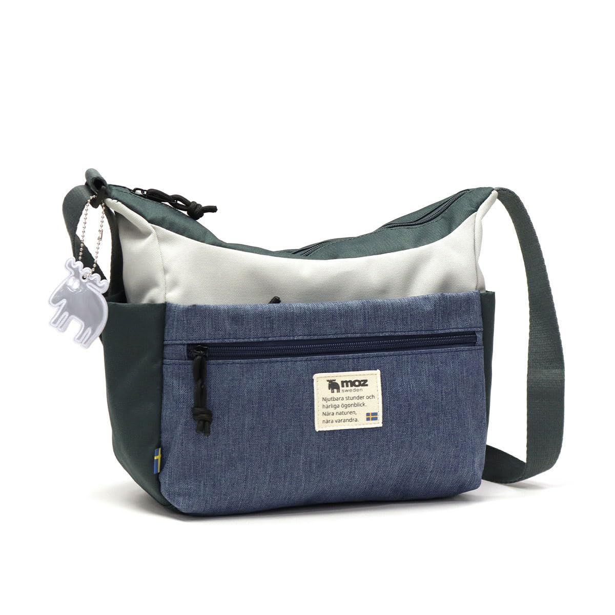 スクエアショルダーバッグ ZZEI 28 メンズ レディース ミニショルダー 小さめ バッグ ななめ掛け 軽量 リフレクター付き ショルダーバッグ moz