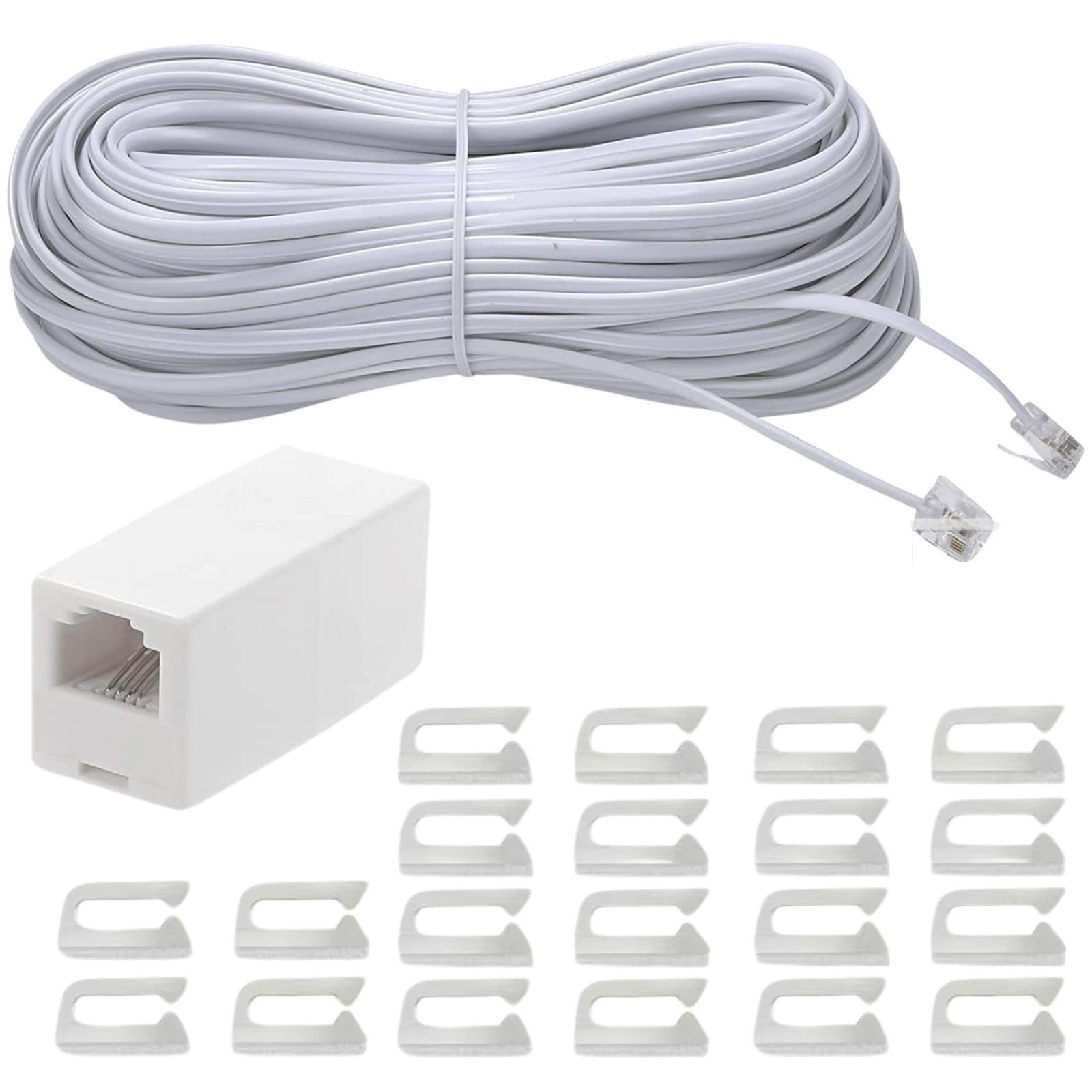 インラインカプラー 6P4C 中継延長アダプ RJ11 RJ11アダプター