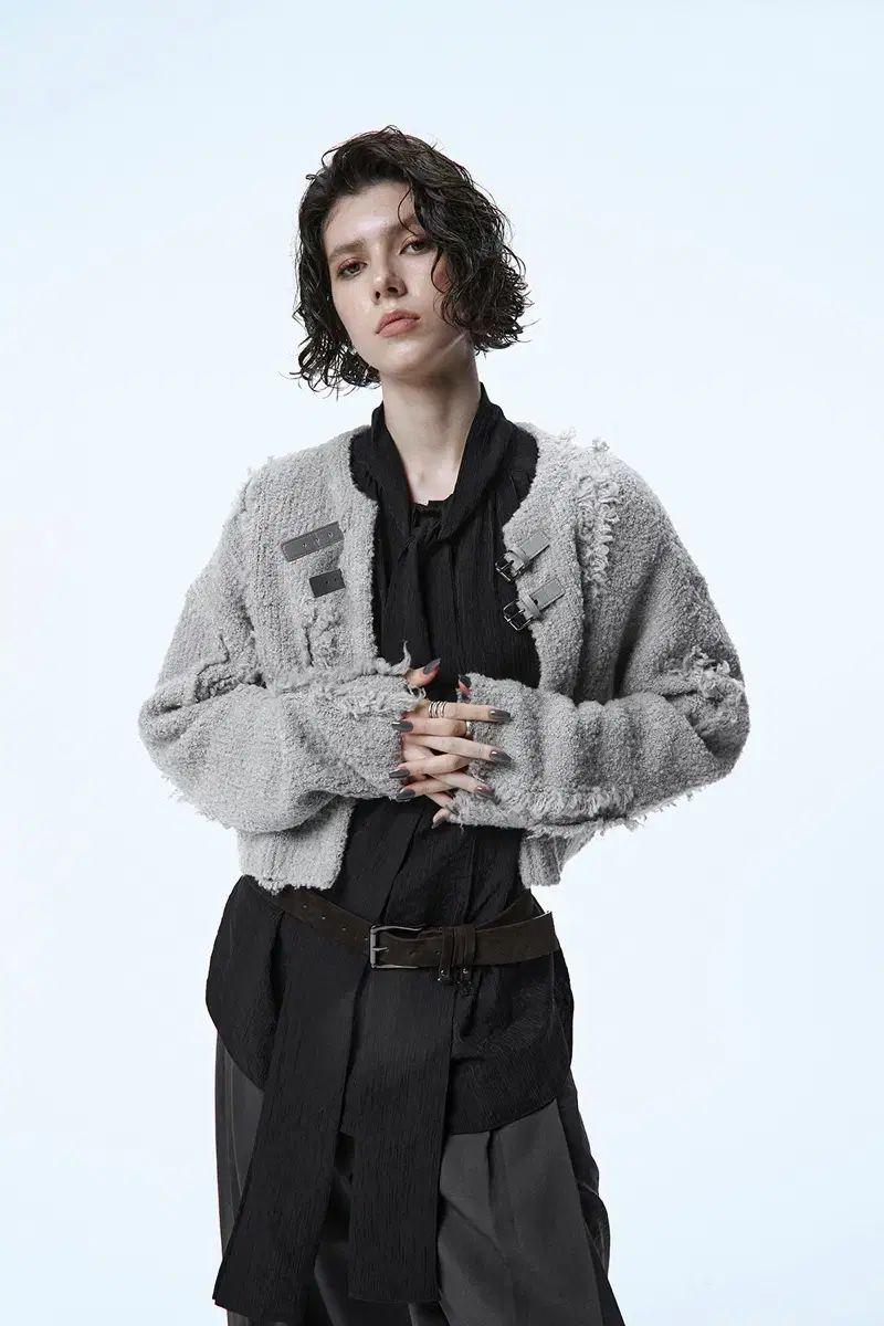 TREEMINGBIRD バックル ボレロ カーディガン