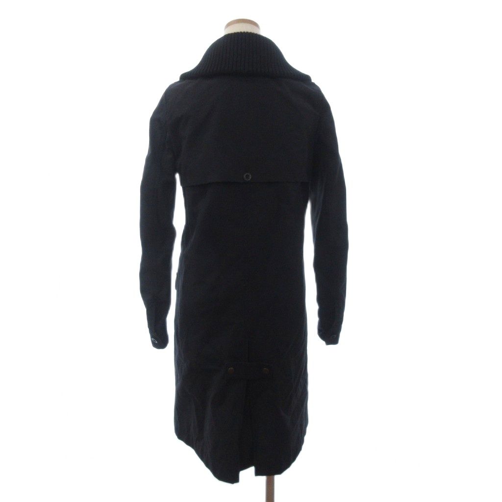 シーバイクロエ SEE BY CHLOE コート フルジップ ロング丈 黒 ブラック