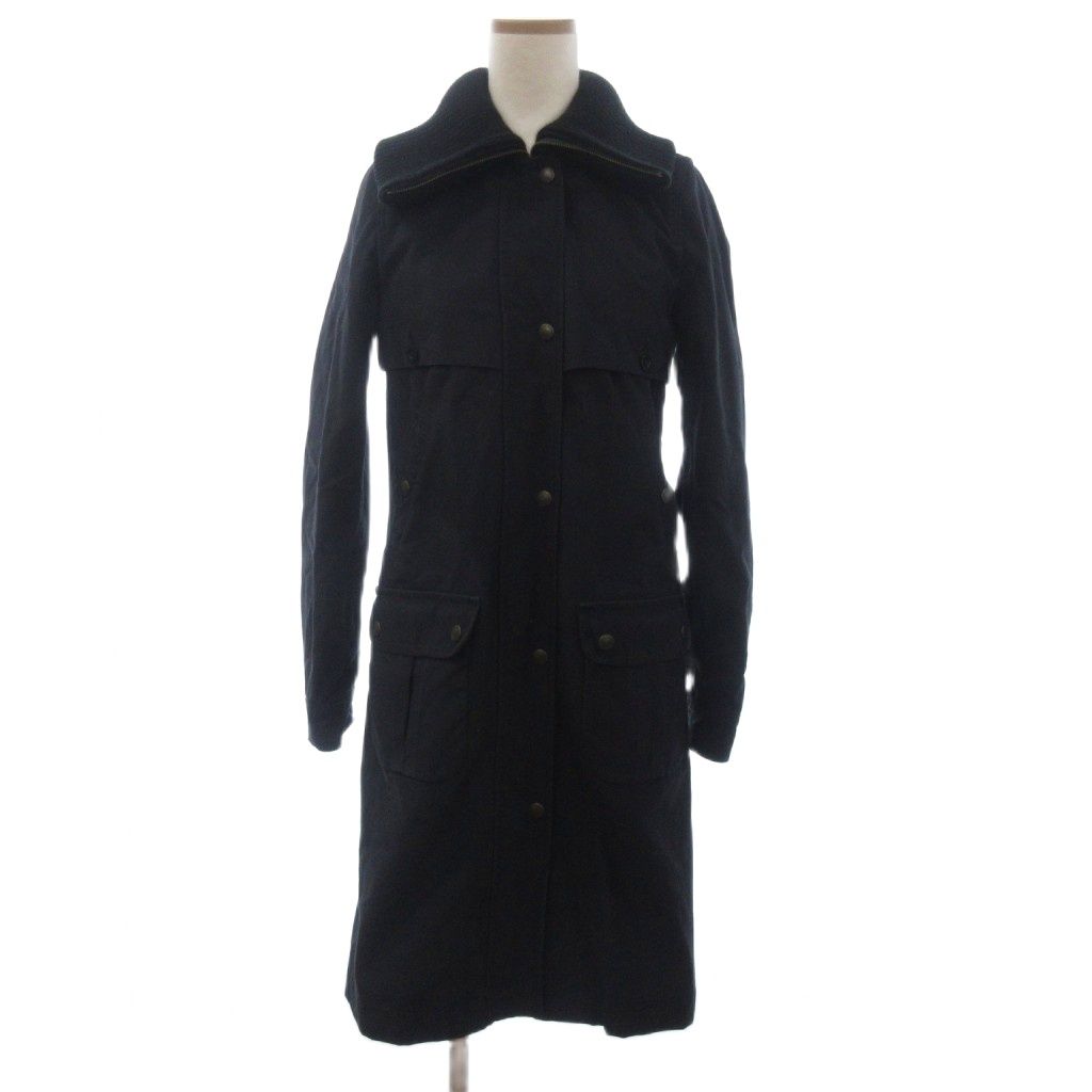 シーバイクロエ SEE BY CHLOE コート フルジップ ロング丈 黒 ブラック