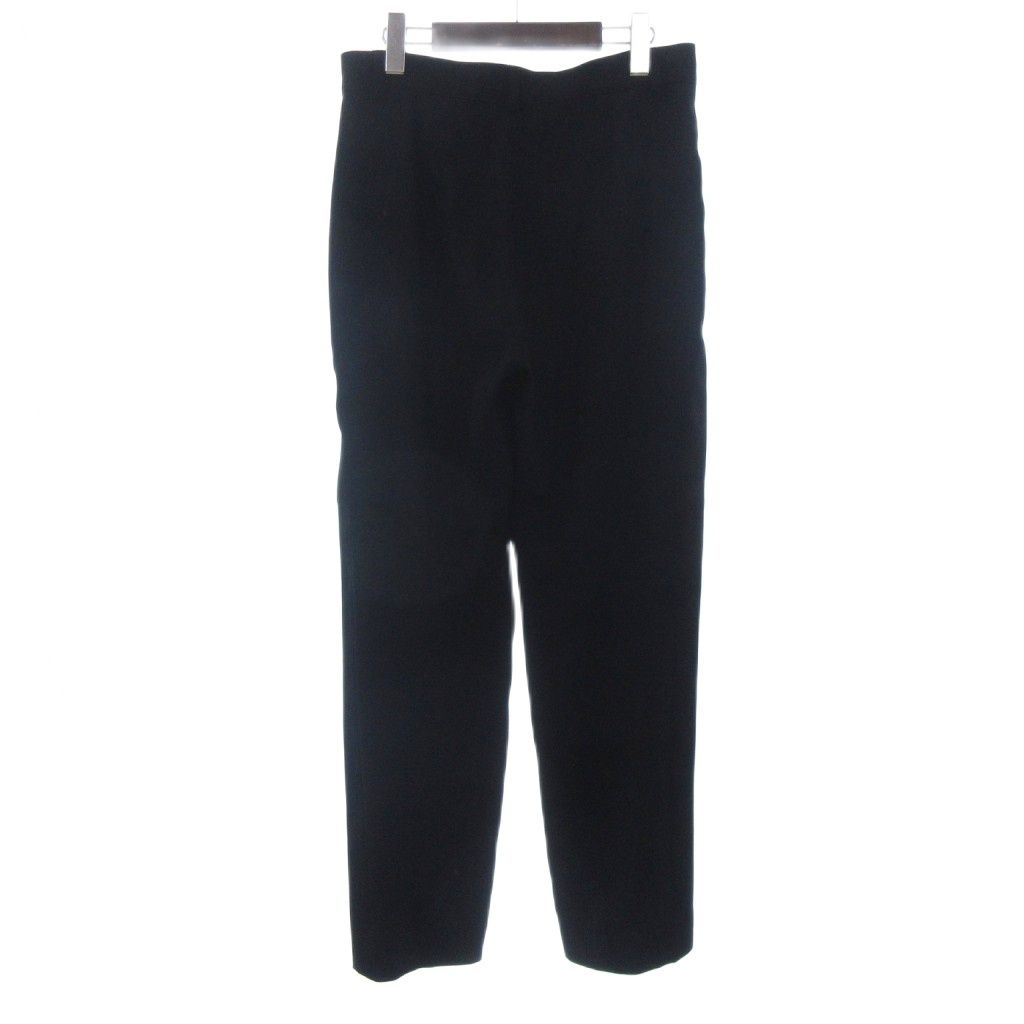 アニエスベー agnes b. パンツ スラックス サイドライン 無地 40 黒