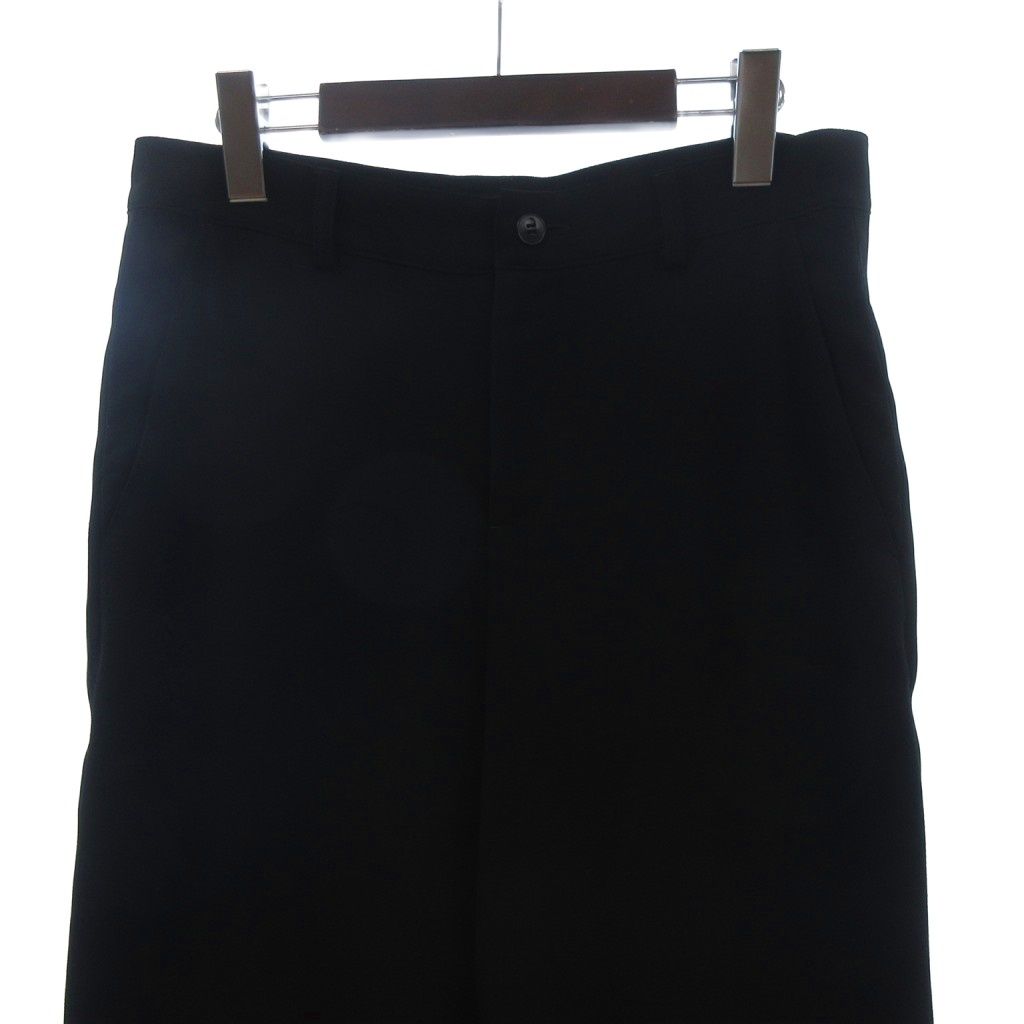 アニエスベー agnes b. パンツ スラックス サイドライン 無地 40 黒