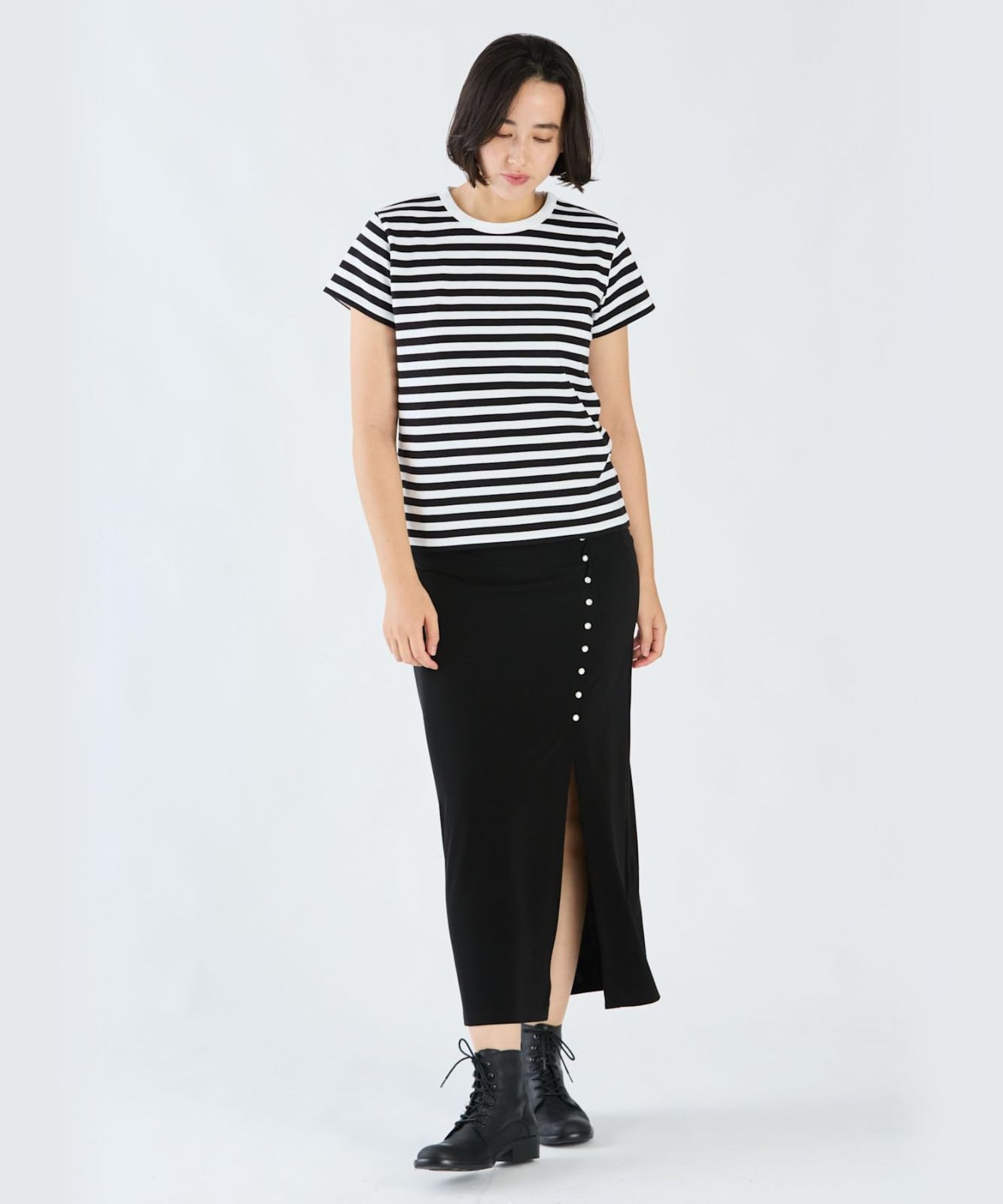  レディース TS J 008 Tシャツ ボーダー アニエスべー b agnes Tシャツ カットソー トップス