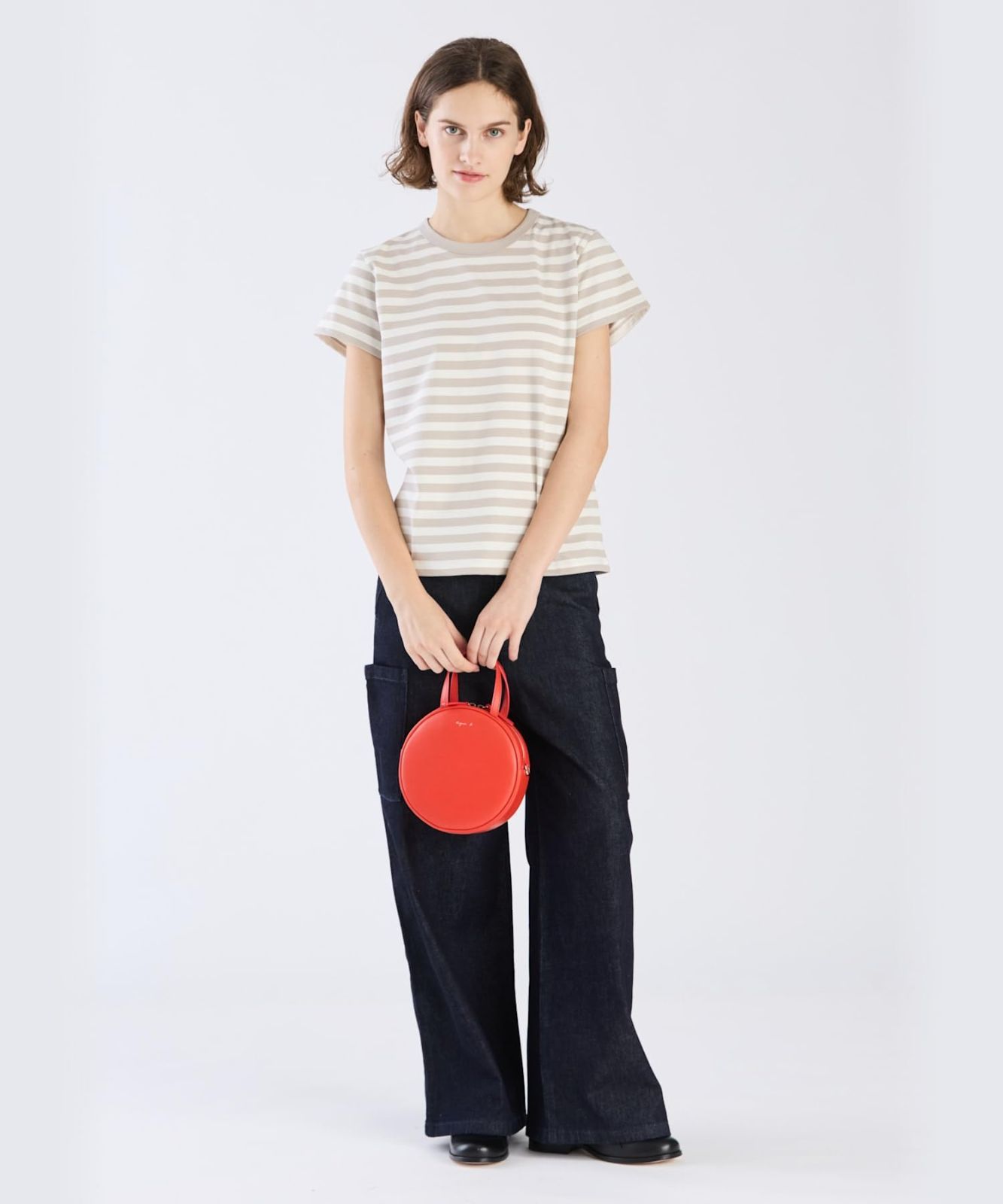 b アニエスべー ボーダー agnes Tシャツ J 008 TS レディース