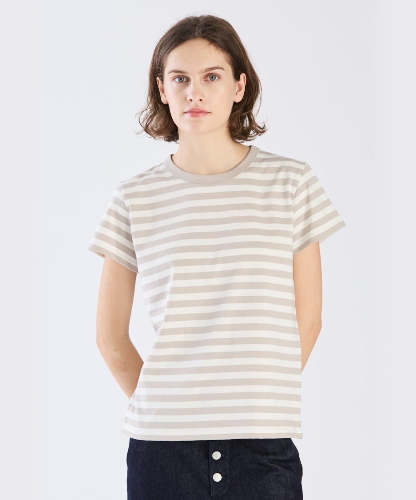  b アニエスべー ボーダー agnes Tシャツ J 008 TS レディース Tシャツ カットソー トップス