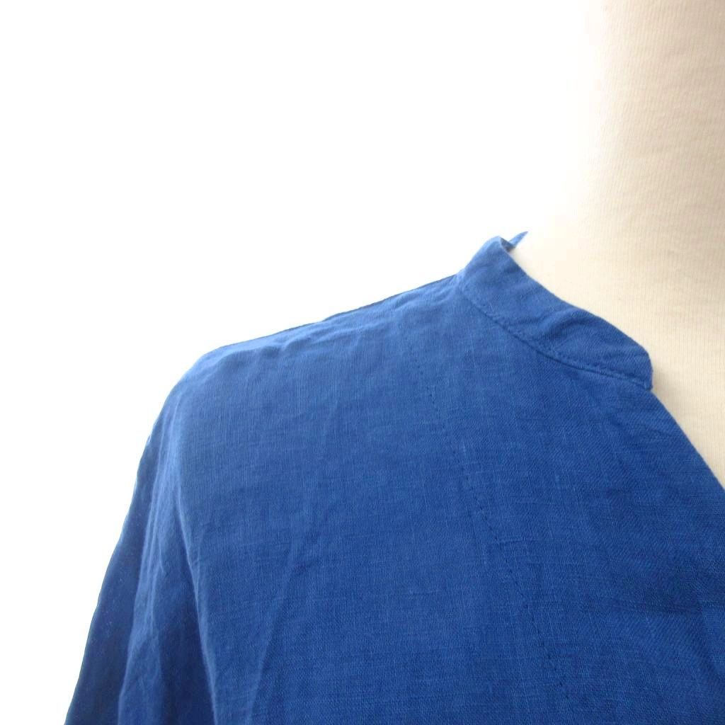 ミズイロインド mizuiro ind ドルマンスリーブシャツ ブラウス リネン