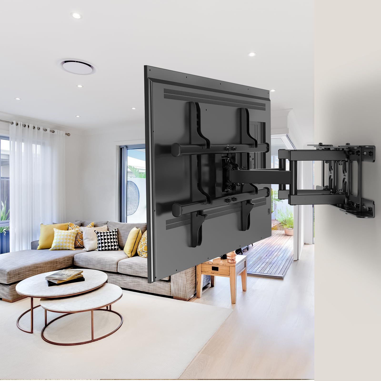 24時間以内発送】耐荷重60kg フルモーション式 tv壁掛け金具 かべかけ