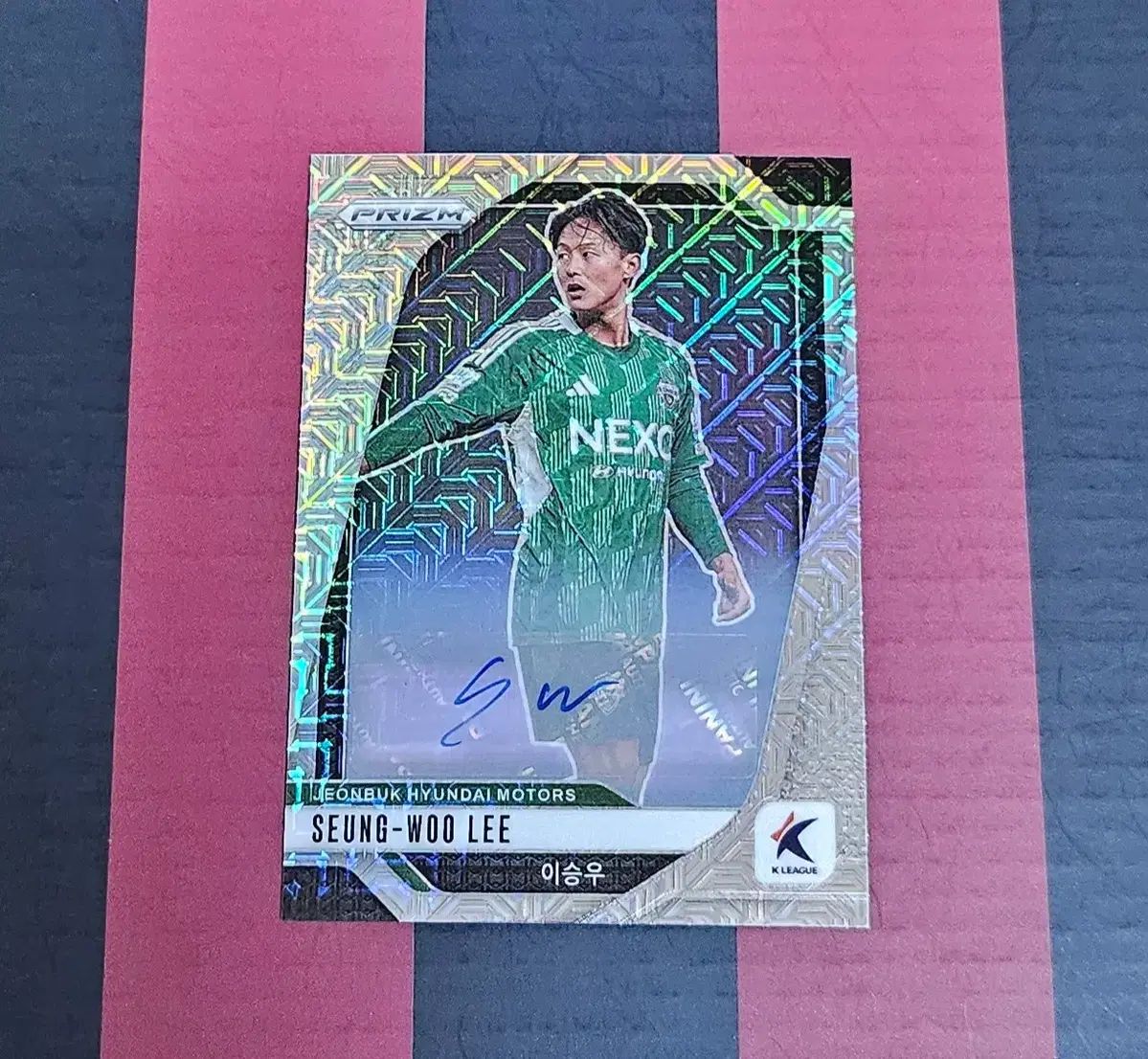2025 パニーニ プリズム Kリーグ 全北現代モータース 模造 オート 李昇祐 イ スンウ