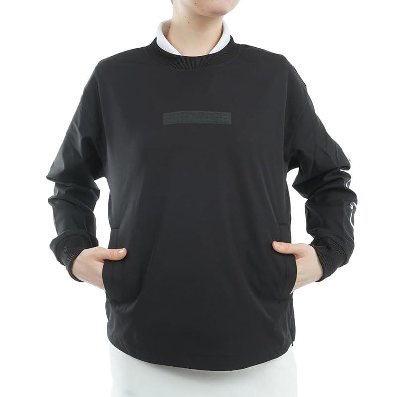 ピン アパレル レディース スニードジャック ビッグロゴプリント ストレッチ ゴルフ アウター 622 4221900 010_ブラック M