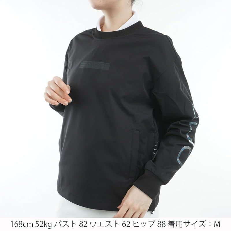 ピン アパレル レディース スニードジャック ビッグロゴプリント ストレッチ ゴルフ アウター 622 4221900 010_ブラック M